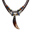 Necklace Alloy Retro Geometric Electroplating Women's Doublelayer Winding Choker Clavicle Chain