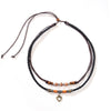 Necklace Alloy Retro Geometric Electroplating Women's Doublelayer Winding Choker Clavicle Chain