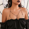 Necklace Alloy Snake Bone Chain Rhinestone Geometric Electroplating For Women