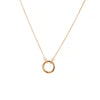 Necklace Alloy Titanium Steel Gold Fruit Style Electroplated Watermelon Pendant