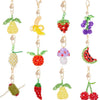 Necklace Alloy Titanium Steel Gold Fruit Style Electroplated Watermelon Pendant