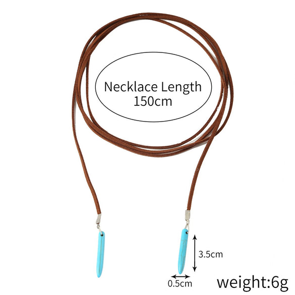 Necklace Alloy Turquoise Geometric Electroplated For Women