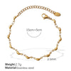 Necklace And Bracelet 316L Stainless Steel Banana Shape Electroplated