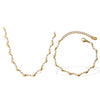 Necklace And Bracelet 316L Stainless Steel Banana Shape Electroplated