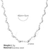 Necklace And Bracelet 316L Stainless Steel Banana Shape Electroplated
