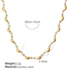Necklace And Bracelet 316L Stainless Steel Banana Shape Electroplated