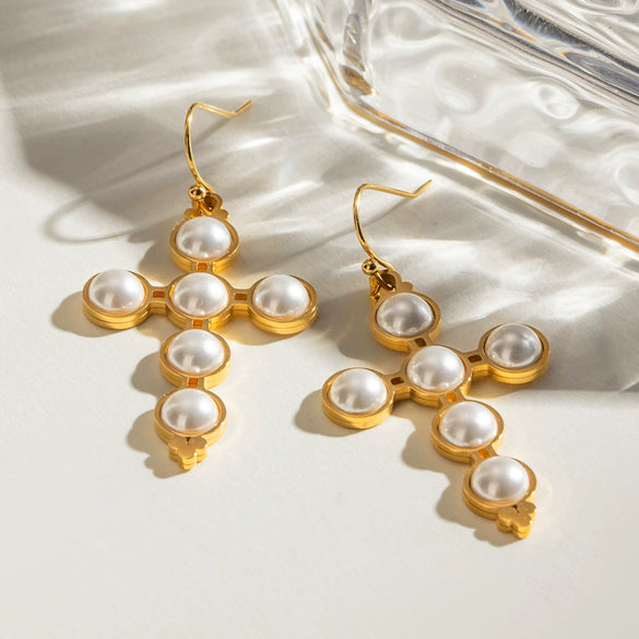 Necklace And Earrings Set Titanium Steel Stainless Steel Geometric Electroplating For Women