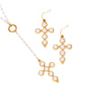 Necklace And Earrings Set Titanium Steel Stainless Steel Geometric Electroplating For Women