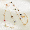 Necklace Artificial Crystal Geometric Electroplating