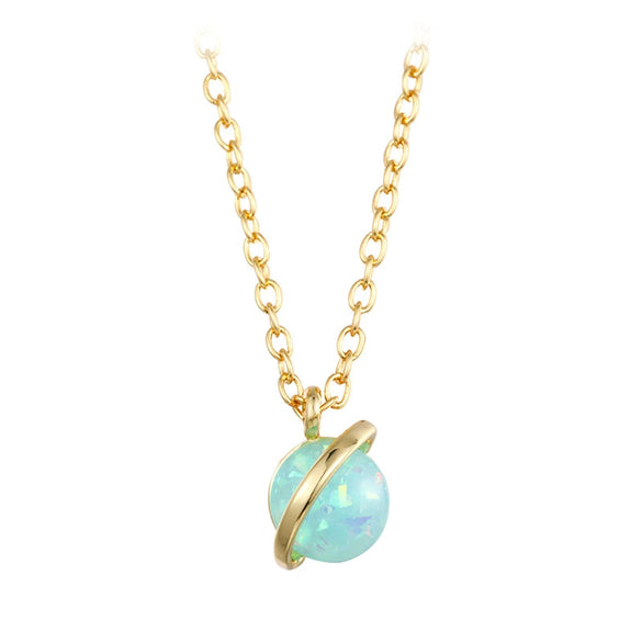 Necklace Artificial Crystal Geometric Style Electroplating Women's