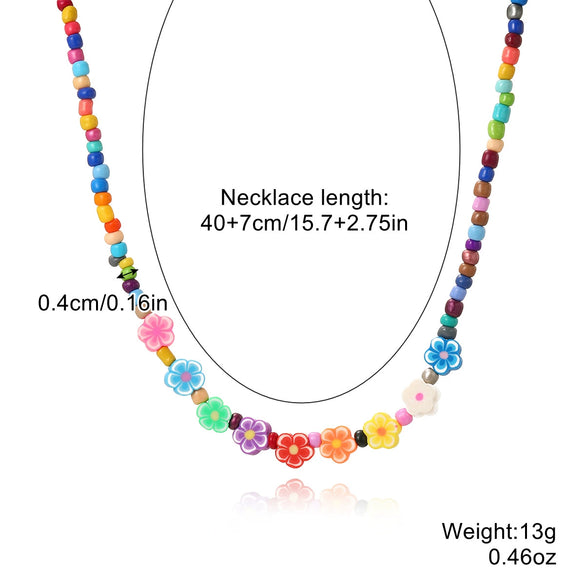 Necklace Beaded Artificial Crystal Ball Chain Electroplated With Flowers Bow Insects Geometric Animals Zodiac Letters Numbers Text