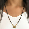 Necklace Beads Copper Geometric Ball Chain Electroplating Women's