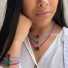 Necklace Beads Copper Geometric Ball Chain Electroplating Women's