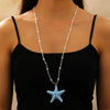 Necklace Beads Plastic Animal Zodiac Starfish Electroplating Vacation Style Dopamine Colorful Stackable Clavicle Chain