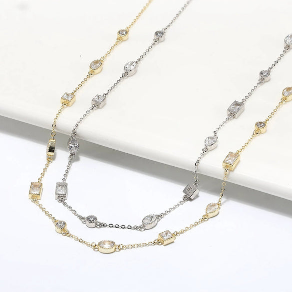 Necklace Bohemian Tassel Style Turquoise Natural Freshwater Pearl Silver 225 Silver Geometric Electroplating