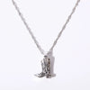 Necklace Boot Pendant Brass Clavicle Chain Copper Real Gold Plated Jewelry