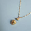 Necklace Brass Copper Dropshaped Shell Printed Electroplating Simple Style