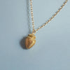 Necklace Brass Copper Dropshaped Shell Printed Electroplating Simple Style