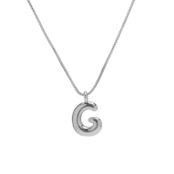 Necklace Brass Copper English Letter Electroplating Balloon Bubble Style For Women