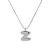 Necklace Brass Copper English Letter Electroplating Balloon Bubble Style For Women
