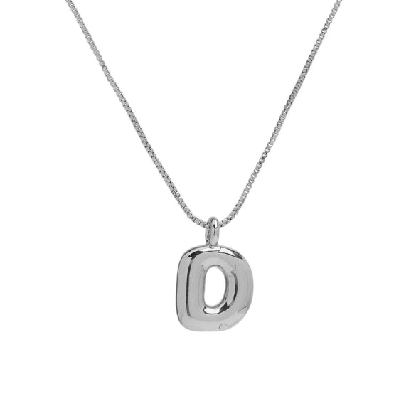Necklace Brass Copper English Letter Electroplating Balloon Bubble Style For Women