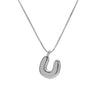 Necklace Brass Copper English Letter Electroplating Balloon Bubble Style For Women