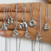 Necklace Brass Copper English Letter Electroplating Balloon Bubble Style For Women