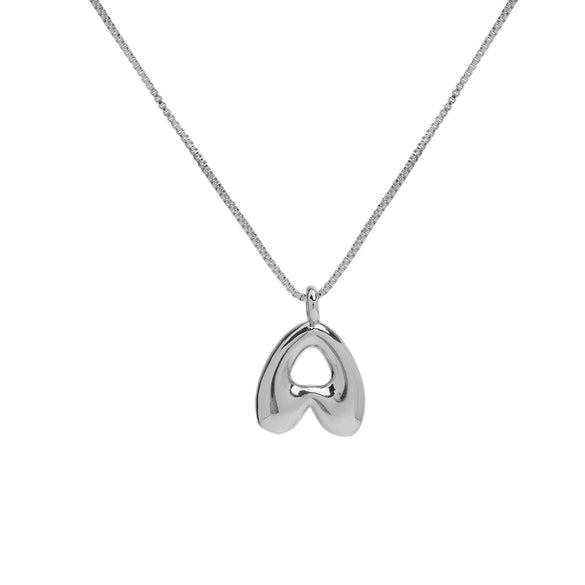 Necklace Brass Copper English Letter Electroplating Balloon Bubble Style For Women