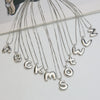 Necklace Brass Copper English Letter Electroplating Balloon Bubble Style For Women