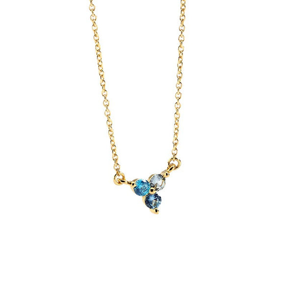 Necklace Brass Copper Plated With 14K Gold Geometric Flowers Electroplating Style Accessories