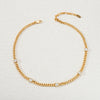 Necklace Brass Copper Zircon Geometric 18K Gold Plated Electroplated For Women