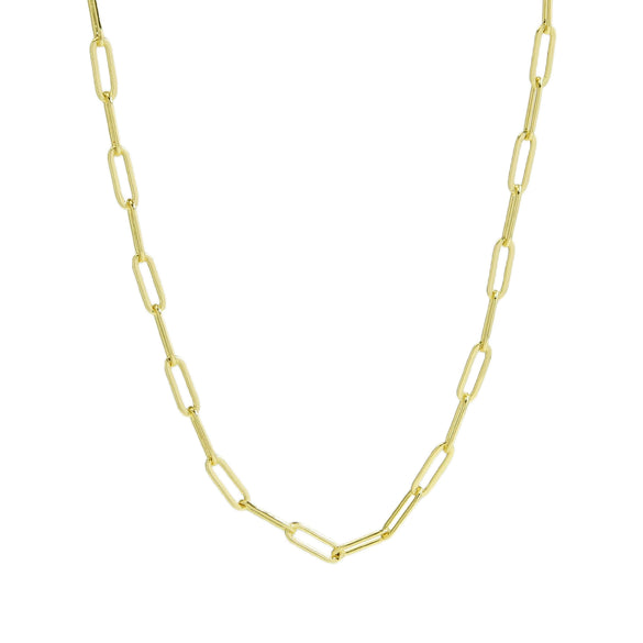 Necklace Brass Gold Plated Square Geometric Clavicle Chain