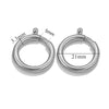 Necklace Buckle Jewelry Accessories Stainless Steel Round Spring Buckle Original Design Geometric Electroplating