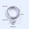 Necklace Buckle 925 Sterling Silver Round Electroplated Diy Handmade Beaded With Hanging Pearl