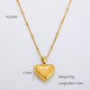 Necklace Clavicle Chain Titanium Steel Stainless Steel 18K Gold Electroplated Heart Stars Round Pendant Bamboo Chain