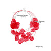 Necklace Cloth Crystal Geometric Pure Handmade Flower