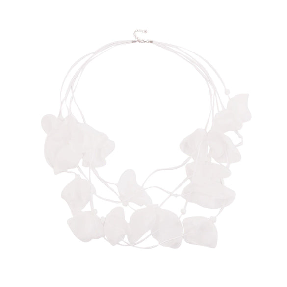 Necklace Cloth Crystal Geometric Pure Handmade Flower