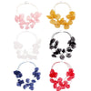 Necklace Cloth Crystal Geometric Pure Handmade Flower