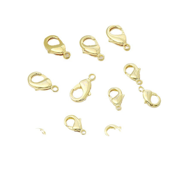 Necklace Connecting Buckle Lobster Clasp Alloy 18K Gold Plated Allmatching Geometric Electroplated Diy Accessories