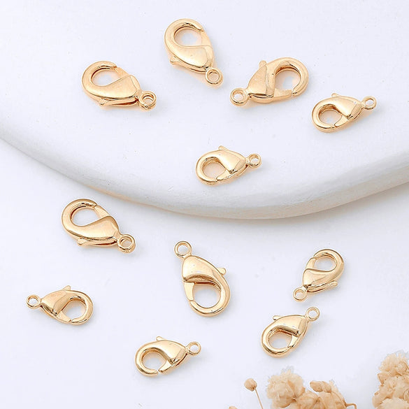 Necklace Connecting Buckle Lobster Clasp Alloy 18K Gold Plated Allmatching Geometric Electroplated Diy Accessories