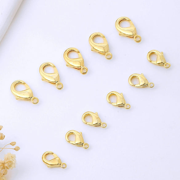 Necklace Connecting Buckle Lobster Clasp Alloy 18K Gold Plated Allmatching Geometric Electroplated Diy Accessories