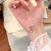 Necklace Copper Alloy Bow Tassel Electroplating Women's Light Luxury Niche Highend Accessory