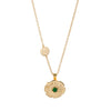 Necklace Copper Alloy Flower Rotatable Electroplating Zircon