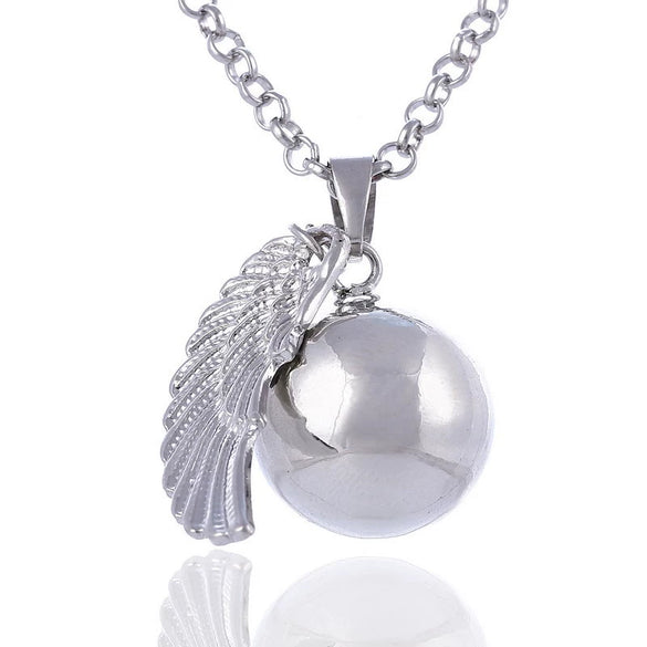 Necklace Copper Angel Wings Geometric Electroplating Design