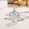 Necklace Copper Angel Wings Mixed Gem Inlay Electroplating For Women