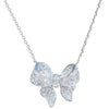 Necklace Copper Bow Zircon Mixed Gem Inlay Box Chain