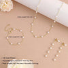 Necklace Copper Brass Pearl Geometric Ushaped Electroplating Fresh And Simple