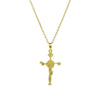 Necklace Copper Brass Plated December Flower Cross O Word Chain Pendant For Women