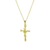 Necklace Copper Brass Plated December Flower Cross O Word Chain Pendant For Women
