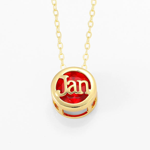 Necklace Copper Doublesided Hollow Constellation Letters Numbers Text Plated Real Gold Colorpreserving Pendant Clavicle Chain